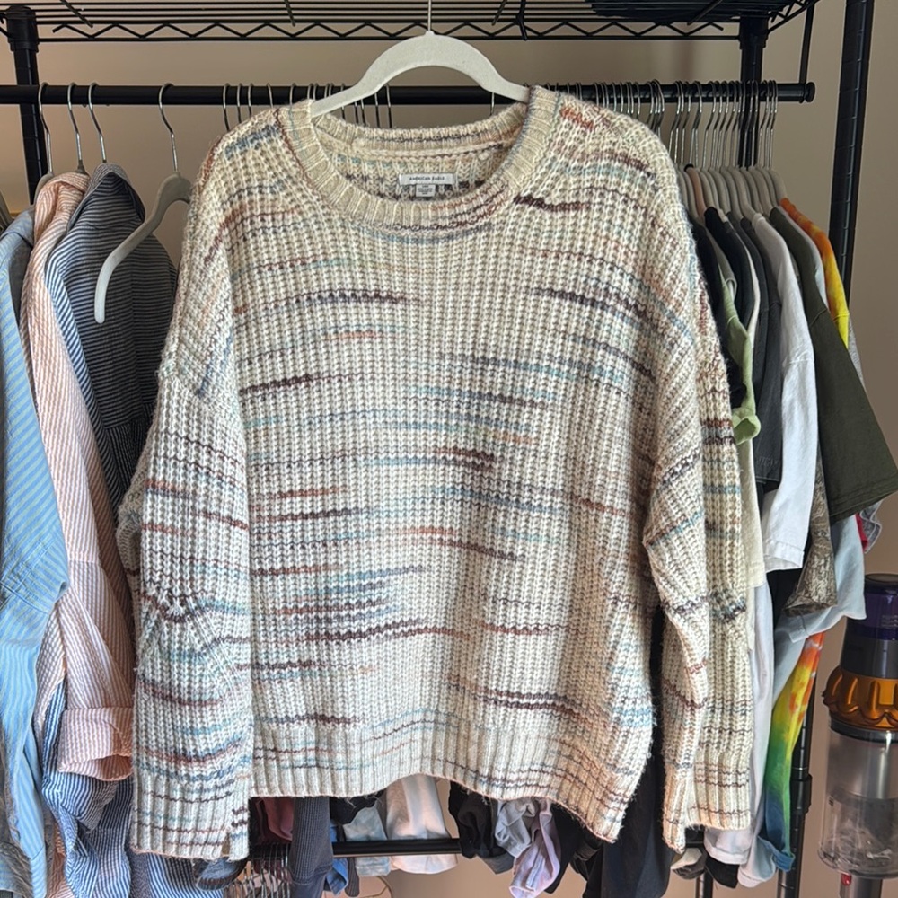 AE striped grandpa sweater